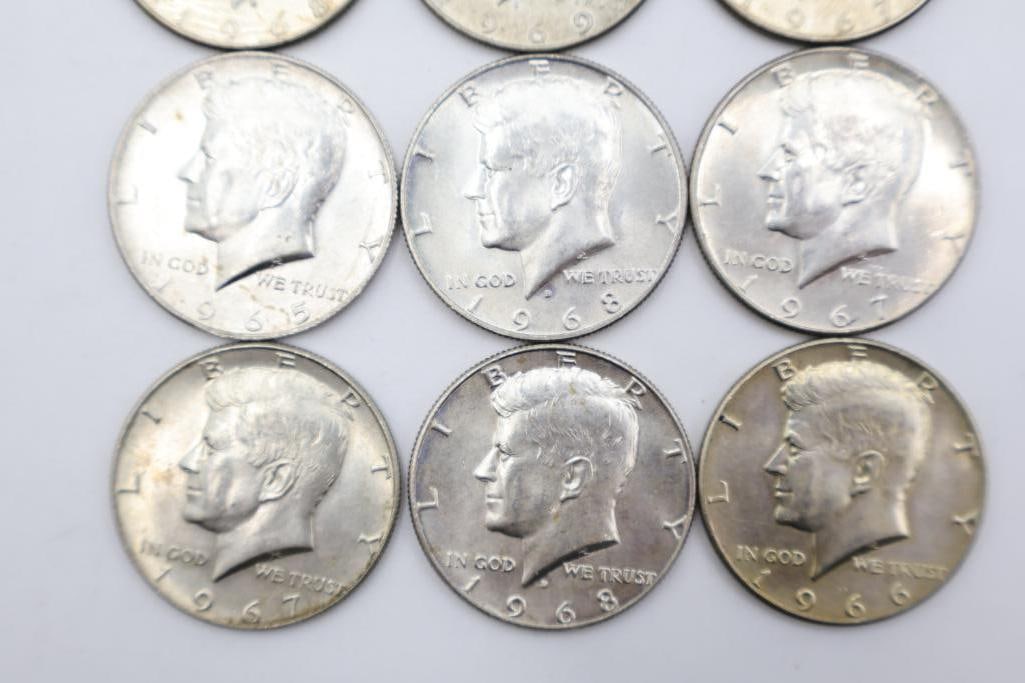 12 Kennedy Half Dollars - 3