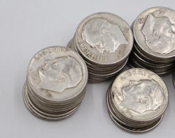 45 Silver Content Roosevelt Dimes - 2
