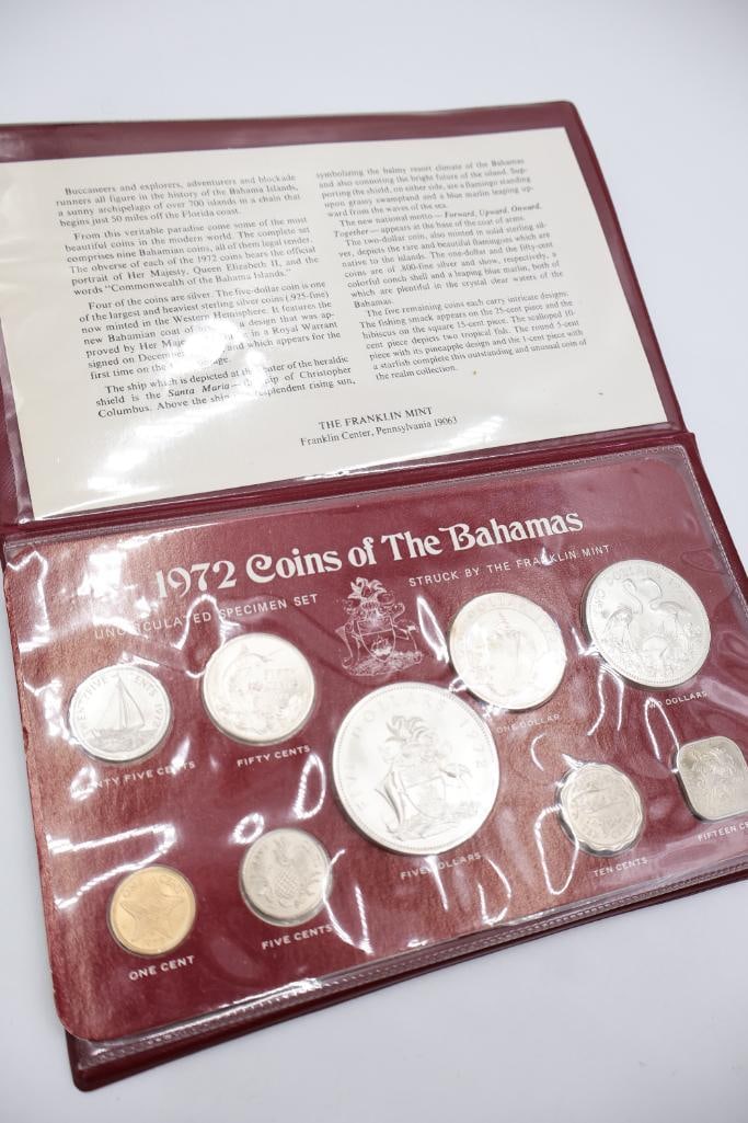 1972 Coins of the Bahamas, Uncirculated Specimen Set - 2