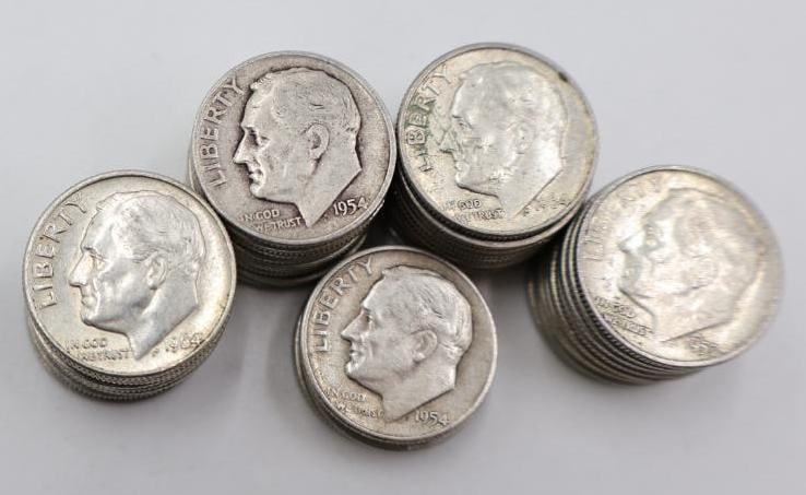 45 Silver Content Roosevelt Dimes - 2