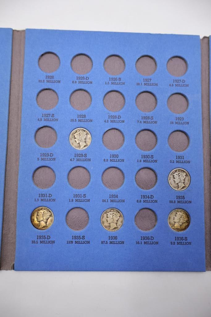Whitman 'Mercury' Head Dime Collection Folder - 7