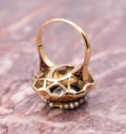 14k Yellow Gold with Amethyst and Pearl Accents - 7