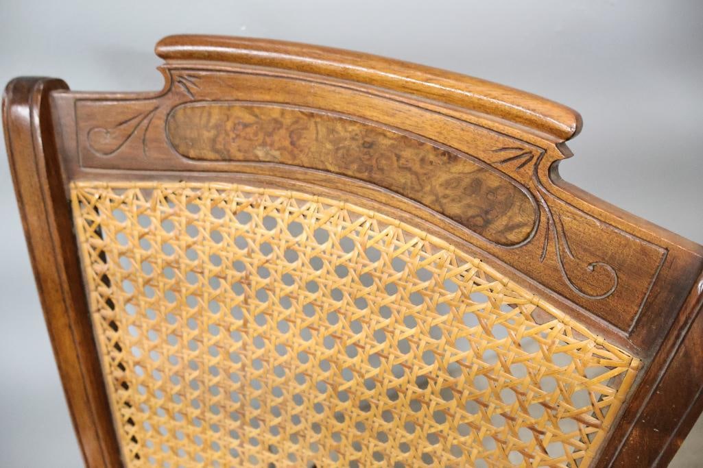 Antique Hand Caned Rocking Chair - 5