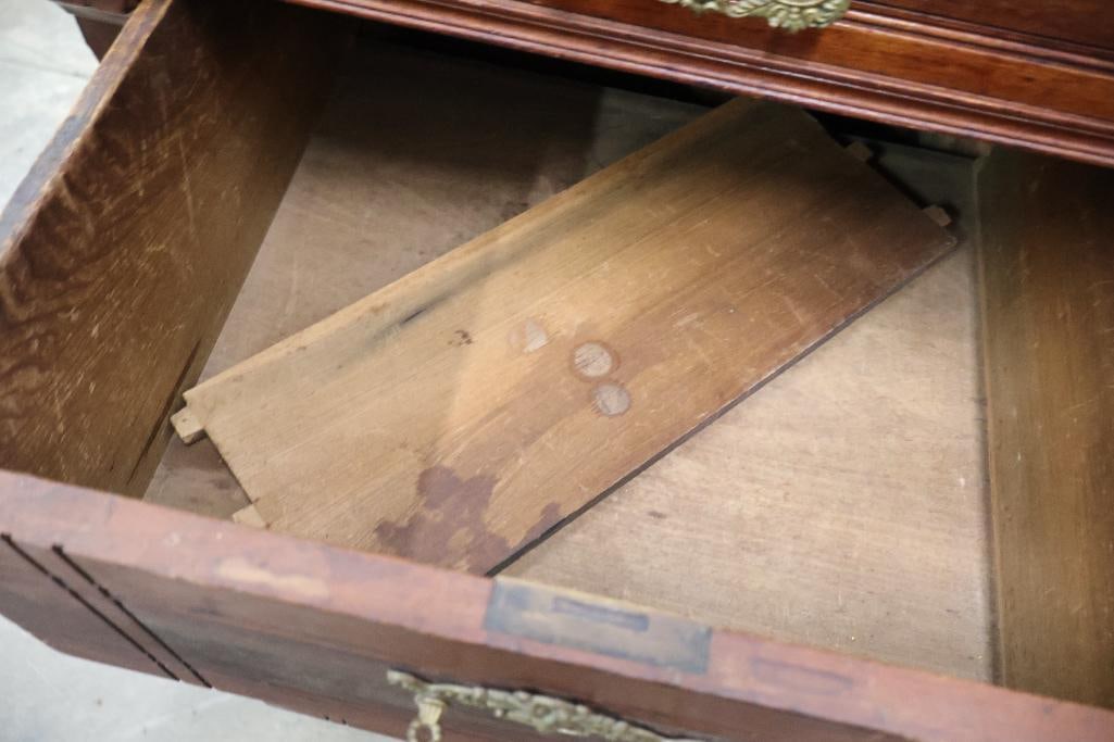Antique Victorian Sideboard with Marble Top - 17