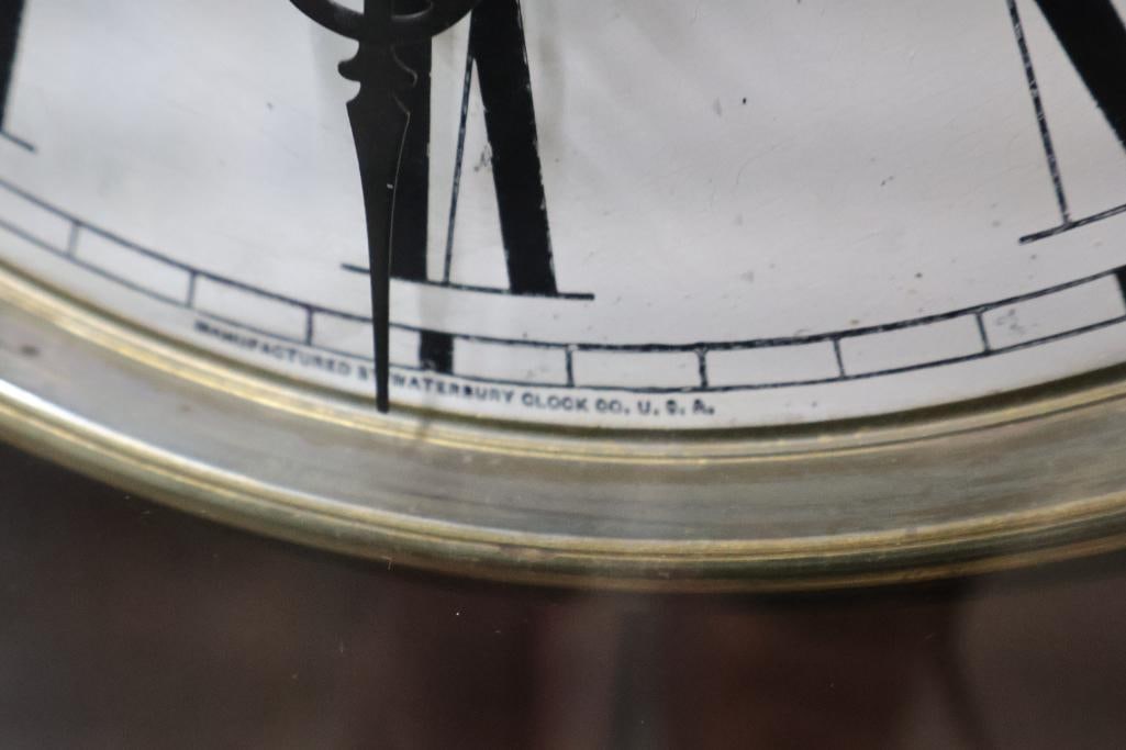 Antique 1800's Waterbury Regulator Large Wall Clock - 7