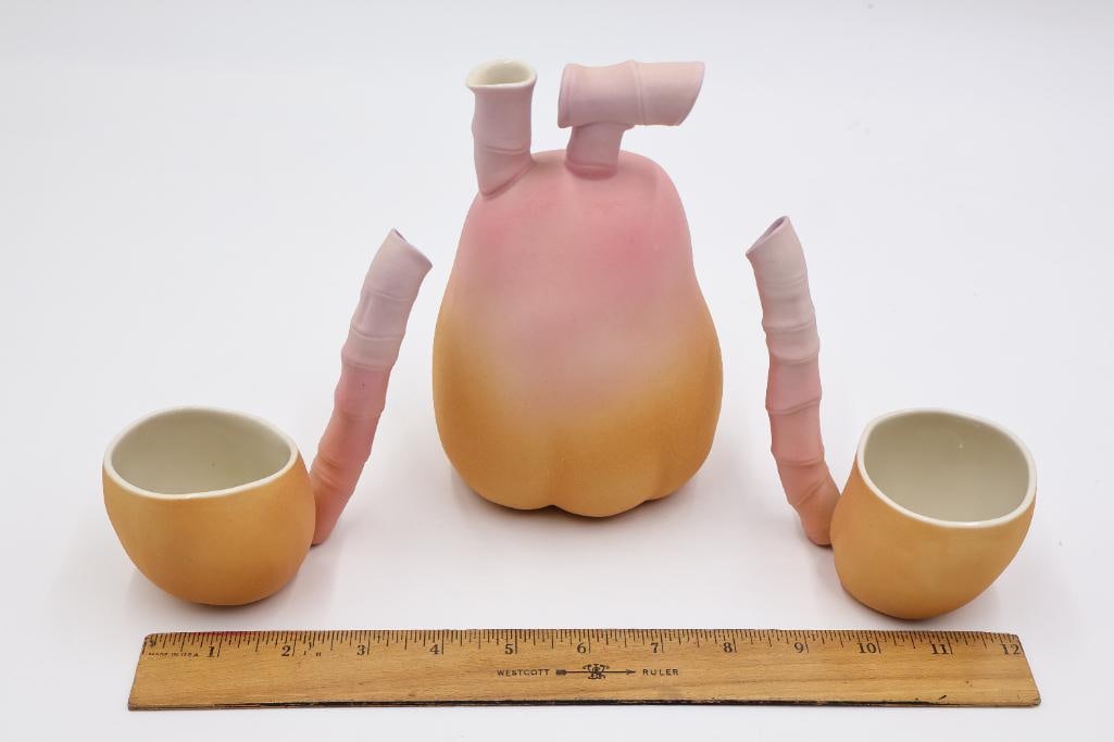 Lynne Turner Porcelain Flask Set - 2