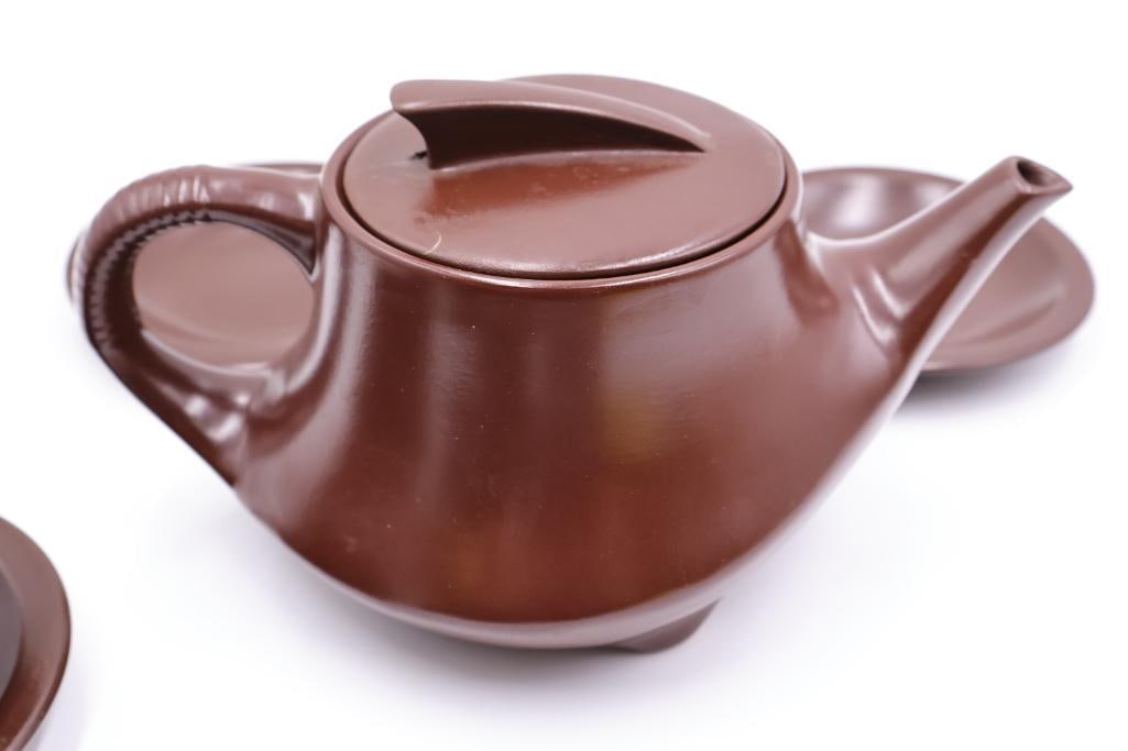 Vintage Handcrafted Zisha Clay Chinese Tea Set - 7