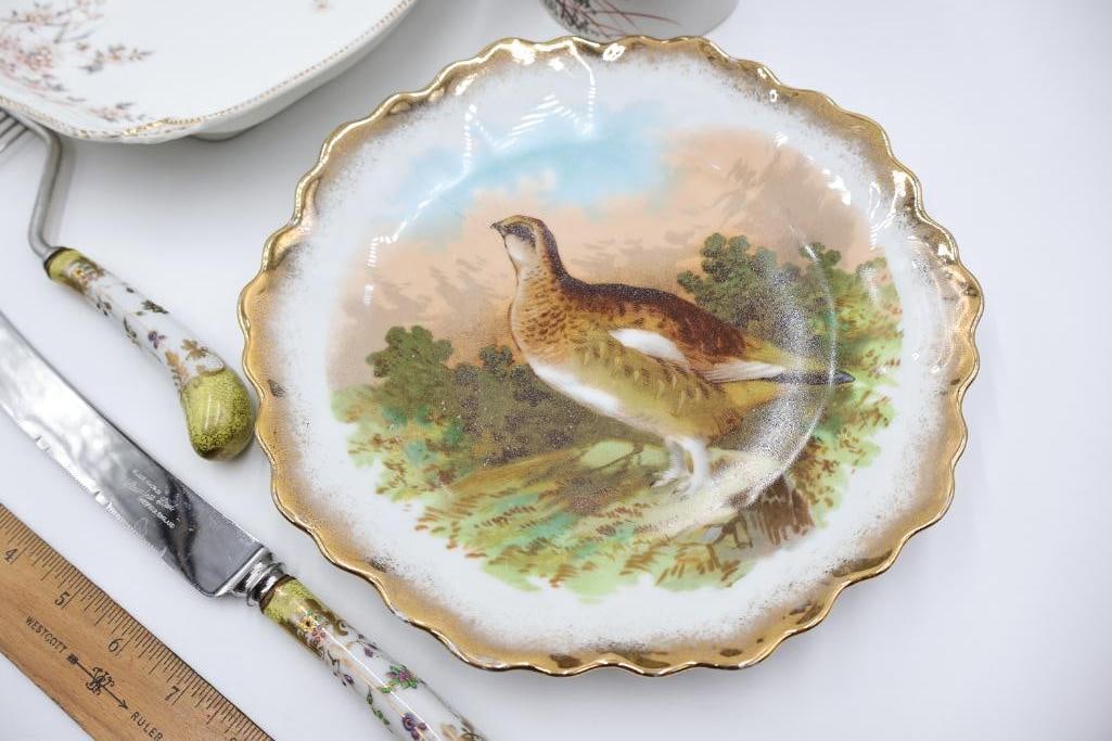 Vintage Serving China and Teapot - 7