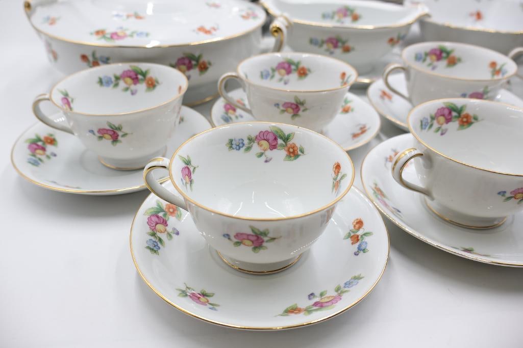 Large Vintage Floral China Set, Noritake Made in Occupied Japan - 2