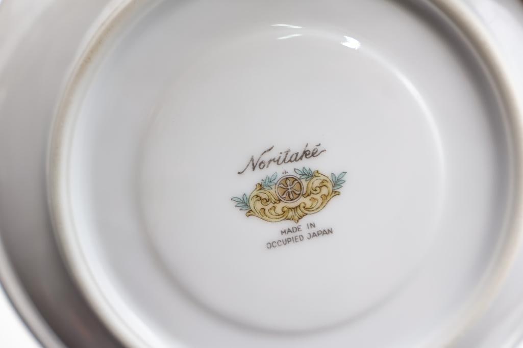 Large Vintage Floral China Set, Noritake Made in Occupied Japan - 7
