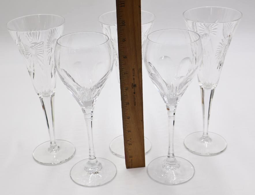 Pair of Oscar de la Renta Glasses and Trio of Waterford Crystal Glasses - 2