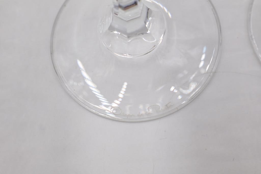 Pair of Oscar de la Renta Glasses and Trio of Waterford Crystal Glasses - 7
