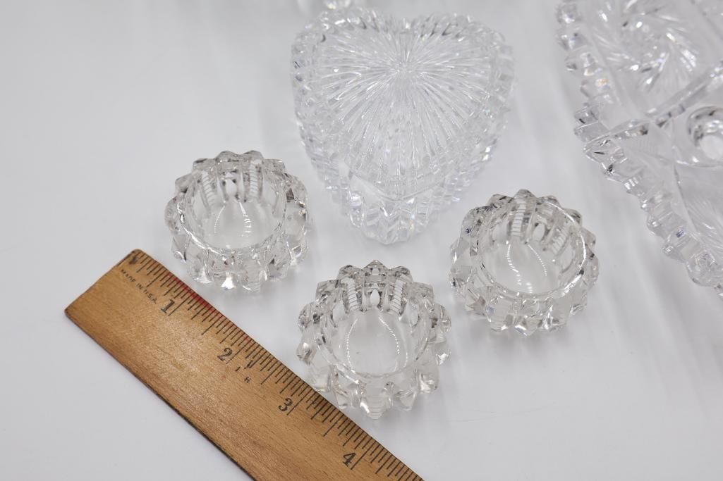 Various Crystal and Cut Crystal Dishes - 3