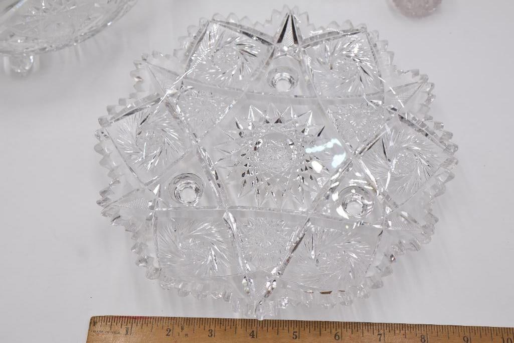 Various Crystal and Cut Crystal Dishes - 7
