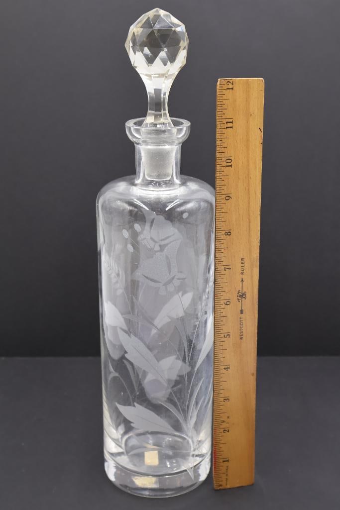 Vintage Etched Glassware - 7