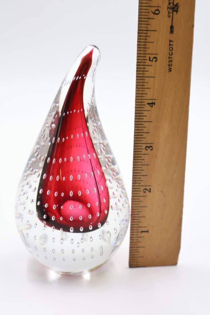 Three Coordinating Glass Paperweights - 7