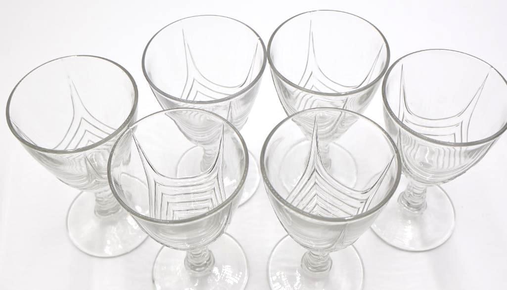 Set of Six Stanhope Stemmed Glass - 3
