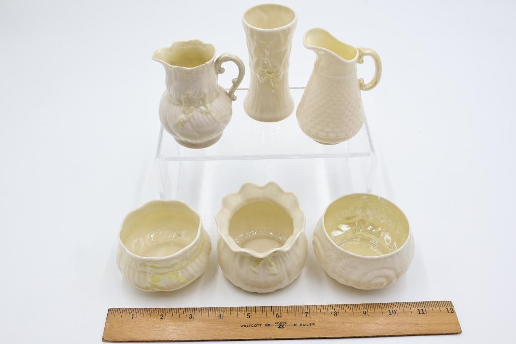 Six Belleek Pieces - 2
