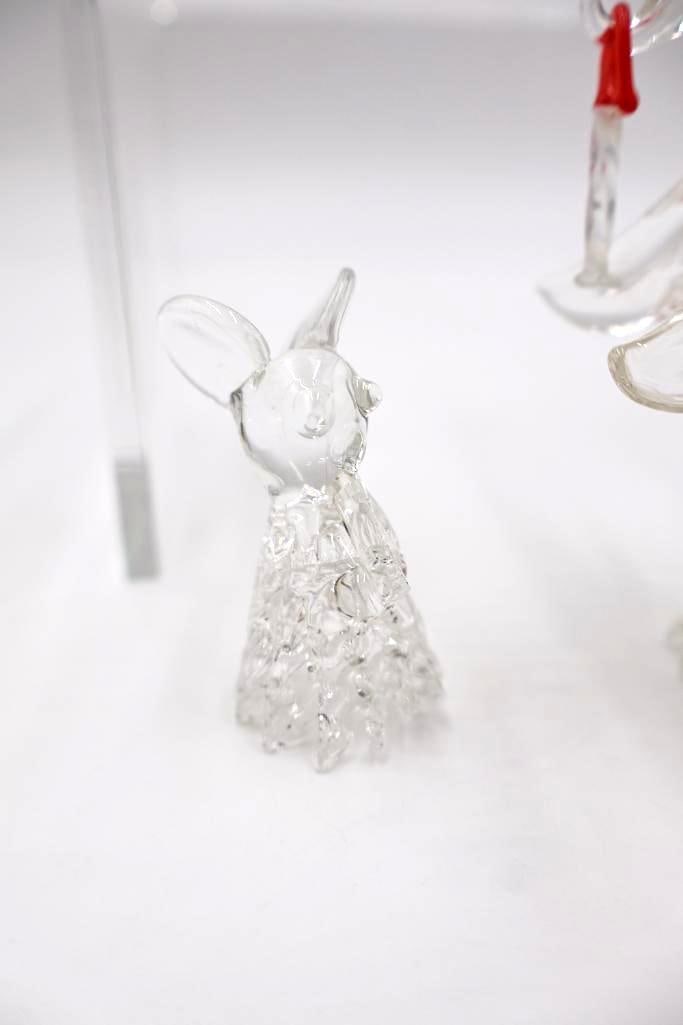 Collection of Artisan Glass Christmas Tree and Animals - 7
