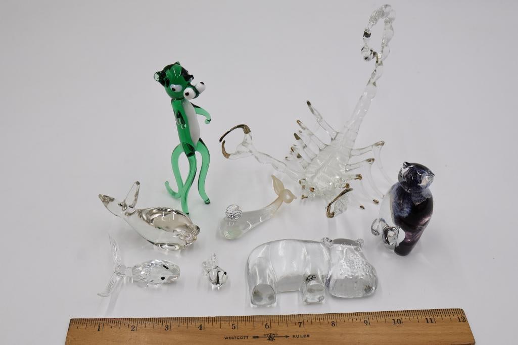 Menagerie of Artisan Glass Animals - 2