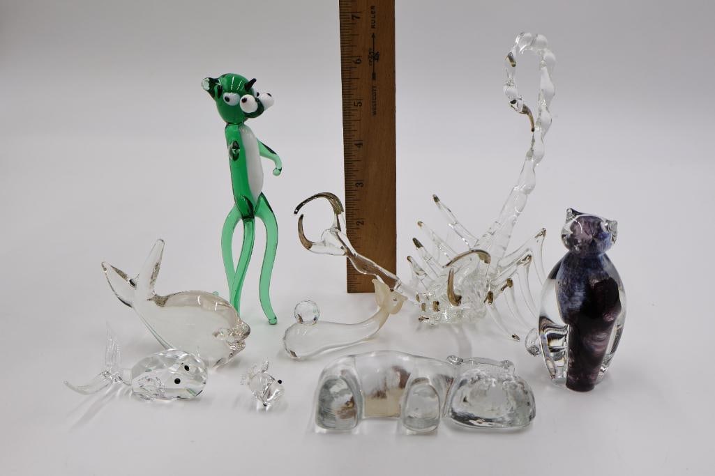 Menagerie of Artisan Glass Animals - 3
