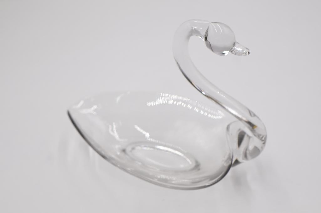 Collection of Glass Birds Including Swan Dish - 7