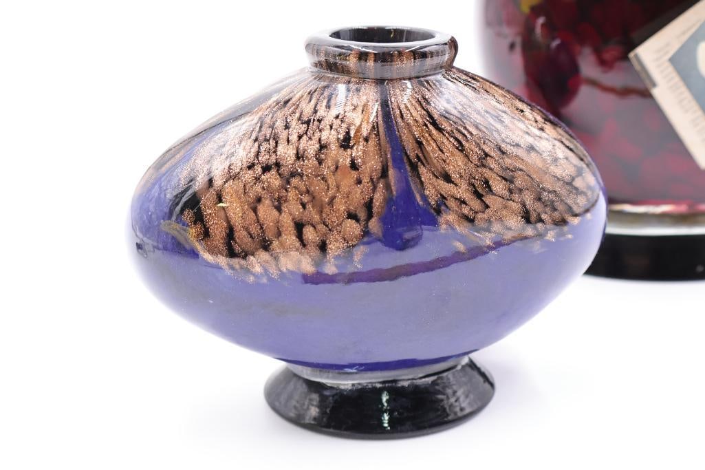 Pair of Dale Tiffany Favrile Artisan Large Perfume Bottles - 7