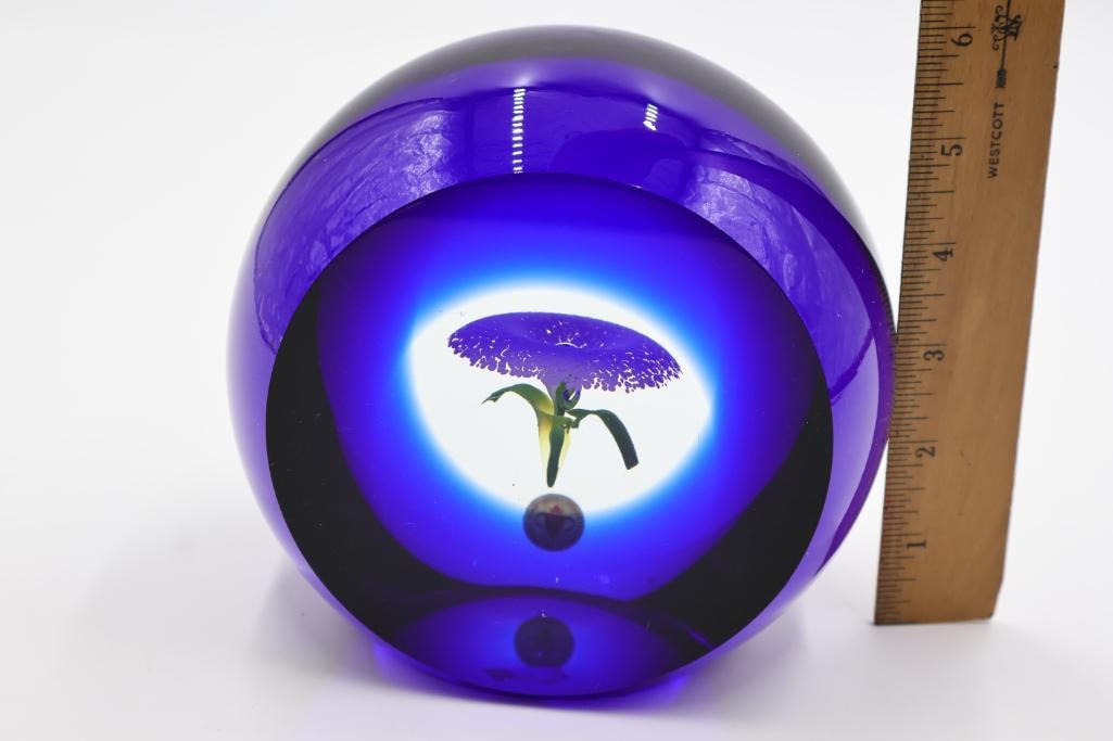 Large Beranek Handmade Flower Paper Weight - 2
