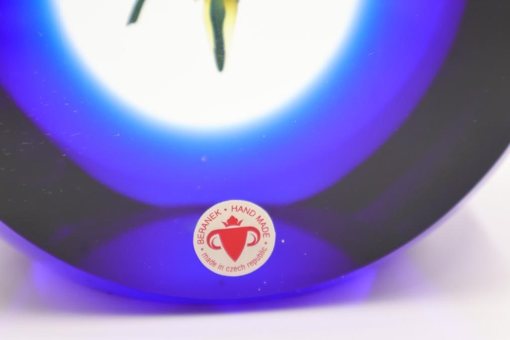 Large Beranek Handmade Flower Paper Weight - 7