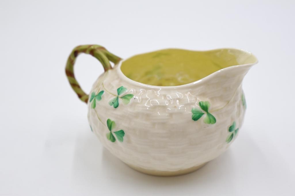 Three Belleek Iconic Shamrock Serving Dishes - 11