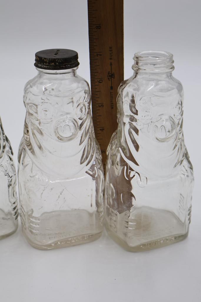 Four Vintage Grapette Clown Bottles - 2