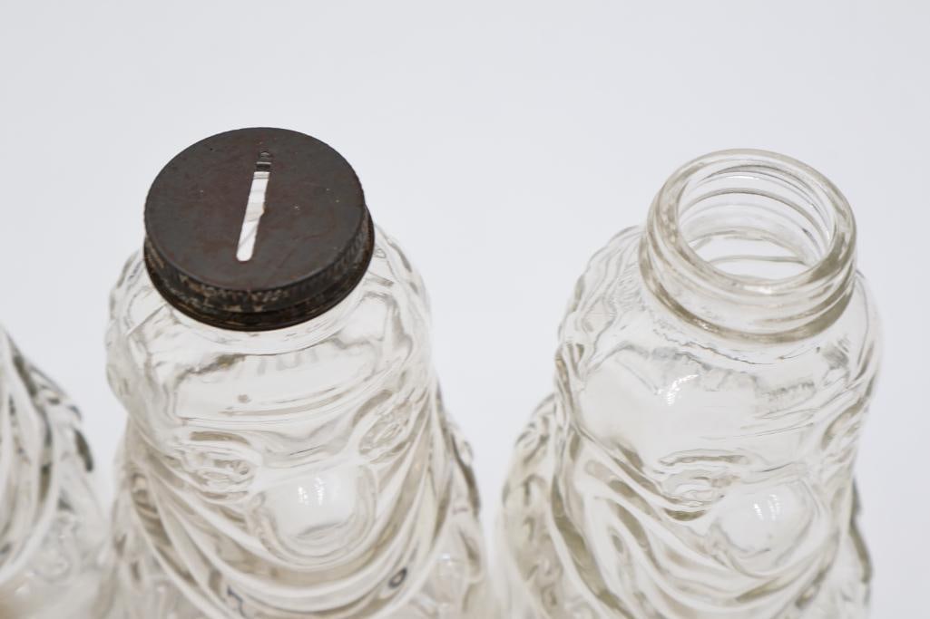 Four Vintage Grapette Clown Bottles - 3