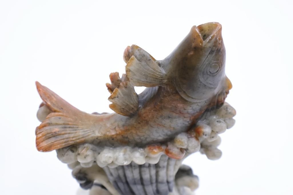 Two Vintage Soapstone Carvings - 3