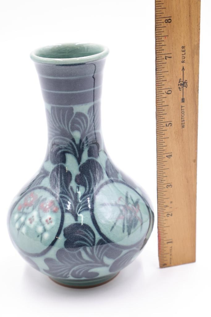 Vintage Korean Celadon Vase - 2