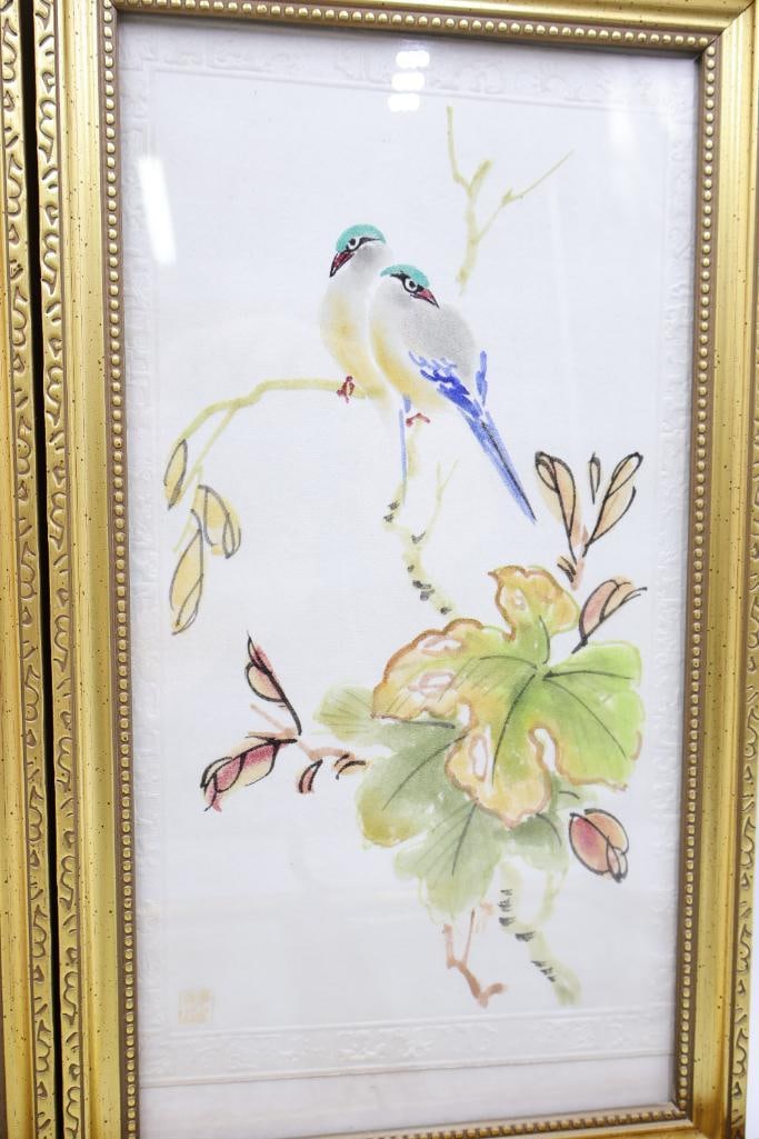 Five Vintage Bird Watercolor - 6