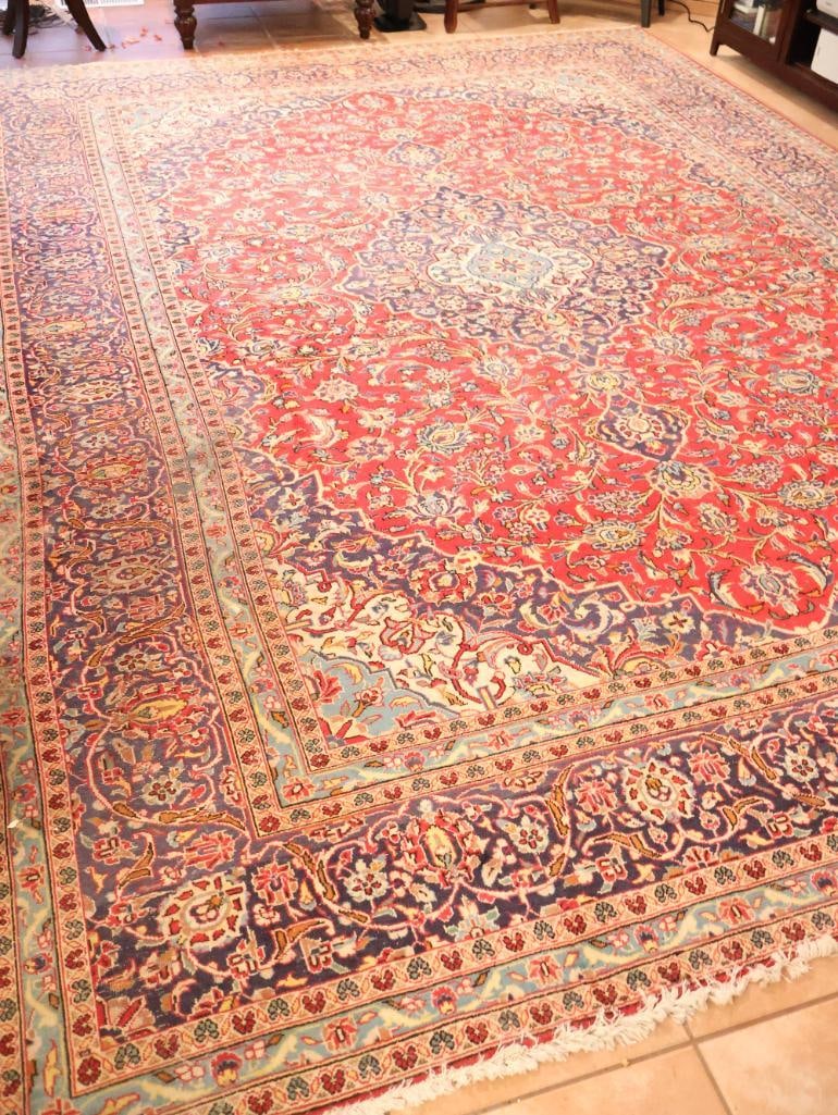 Vintage Large Aladdin Persian Wool Area Rug - 2