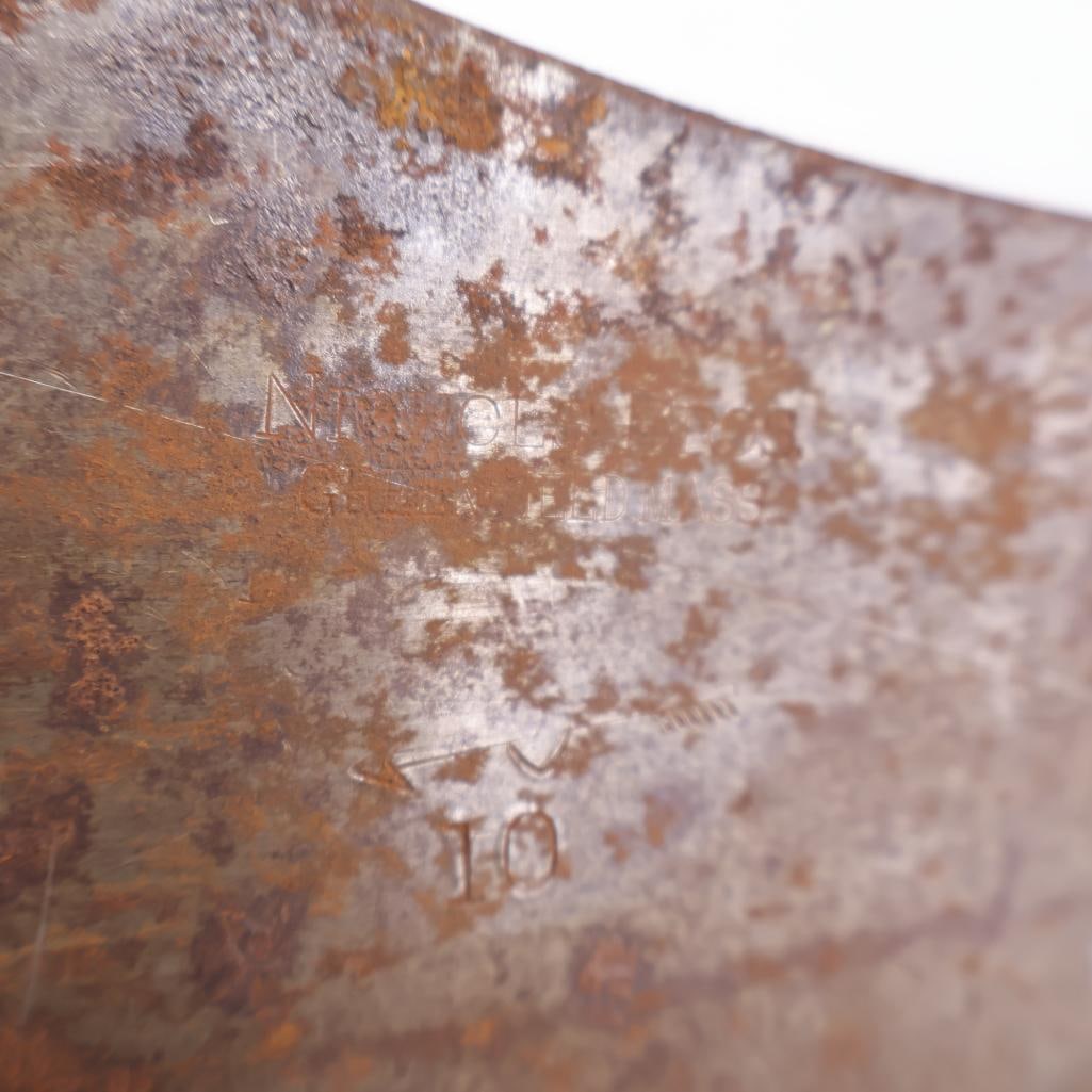 Antique Large Primitive Meat Cleaver - 5