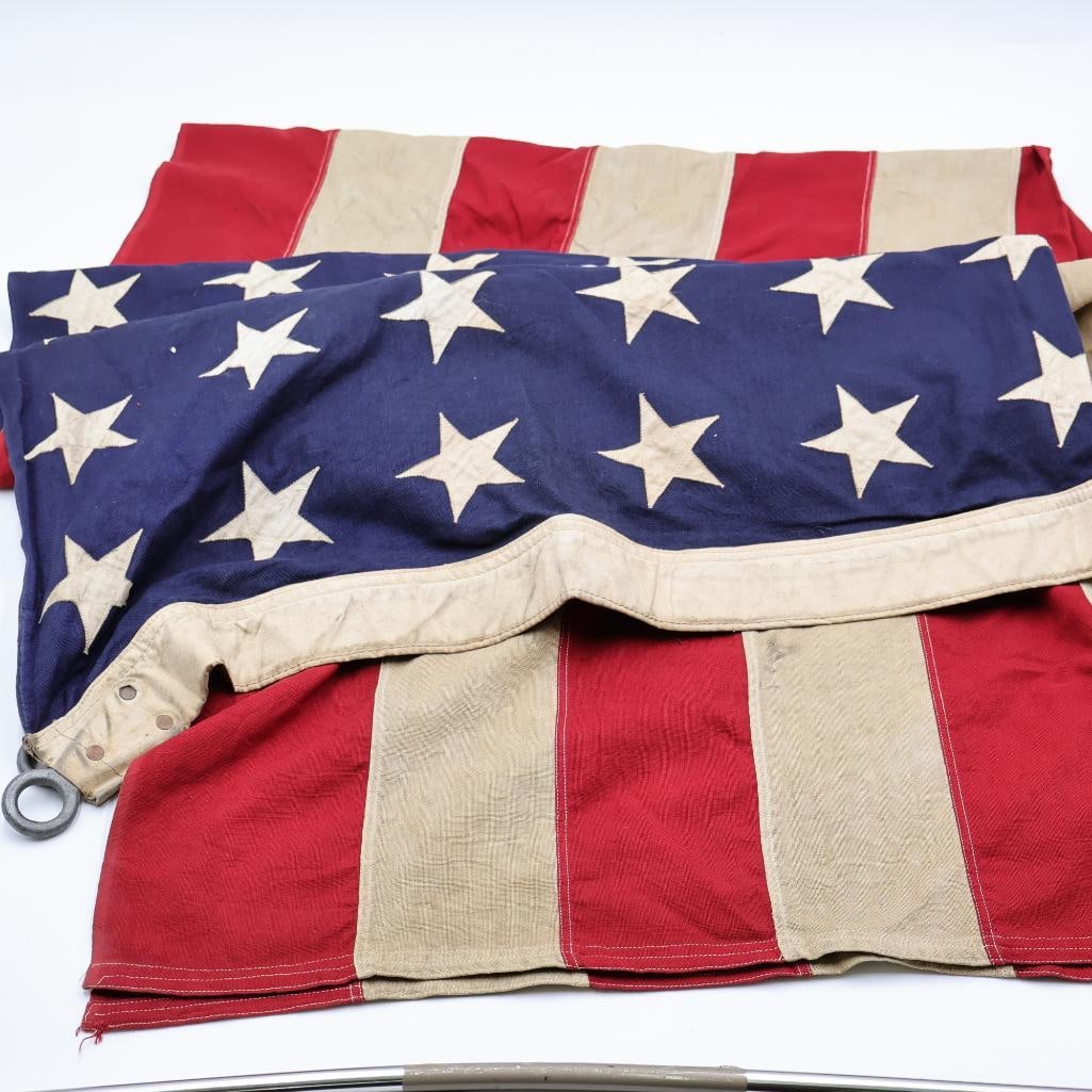 Vintage 48-Star Stitched American Flag - 2