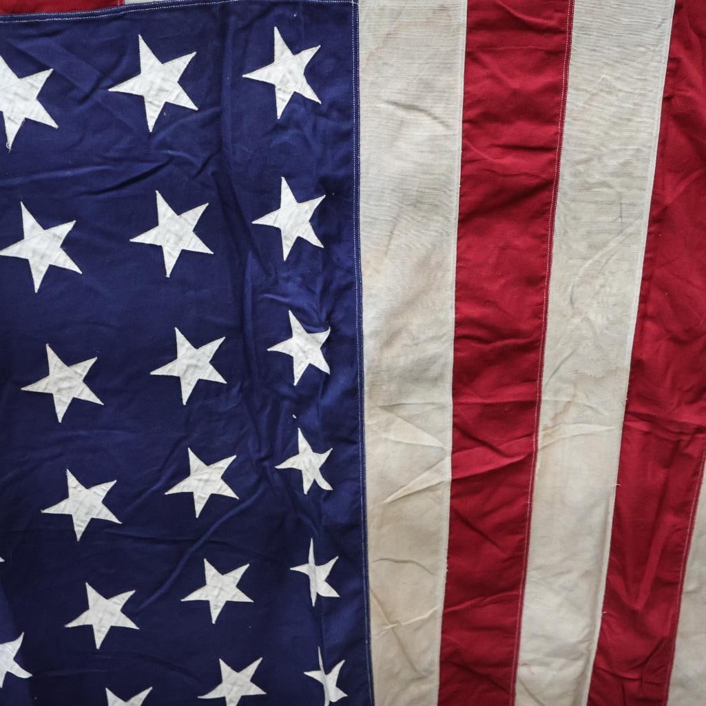 Vintage 48-Star Stitched American Flag - 7