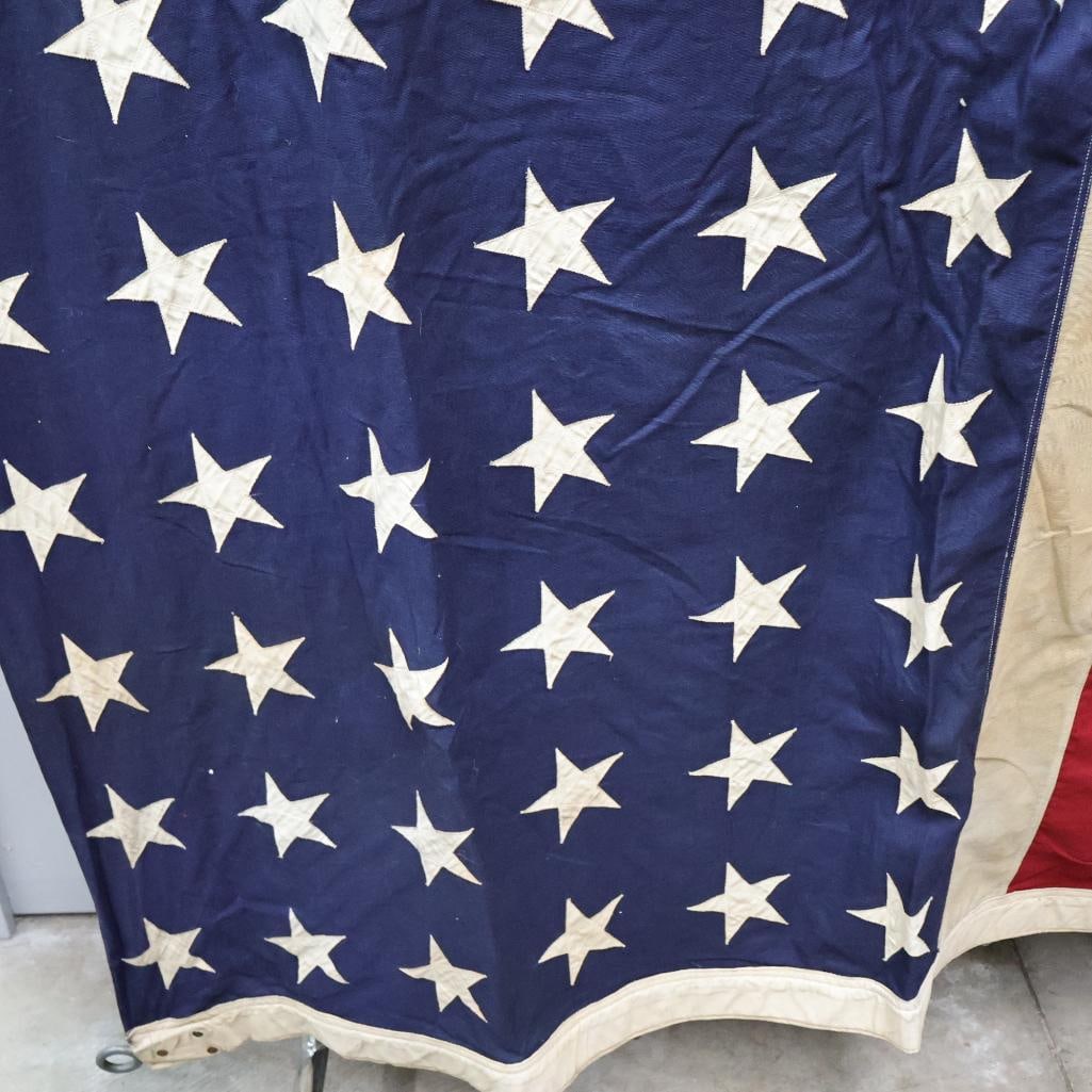 Vintage 48-Star Stitched American Flag - 8