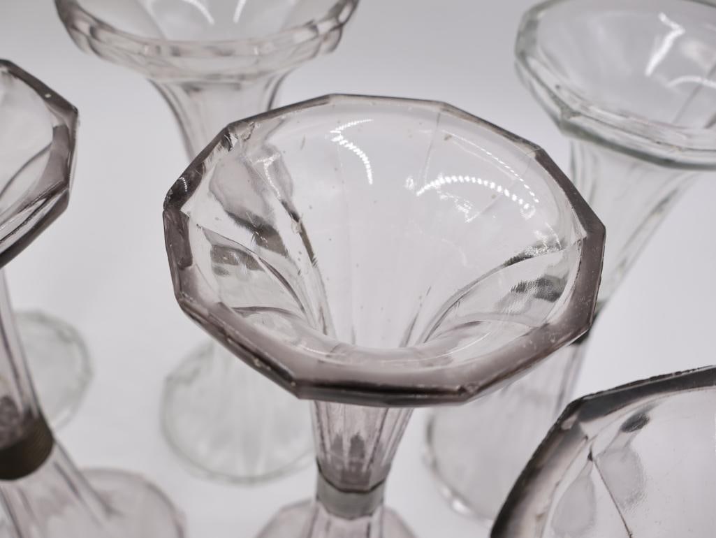 Antique Set of Seven Glass Display Stand Risers - 7