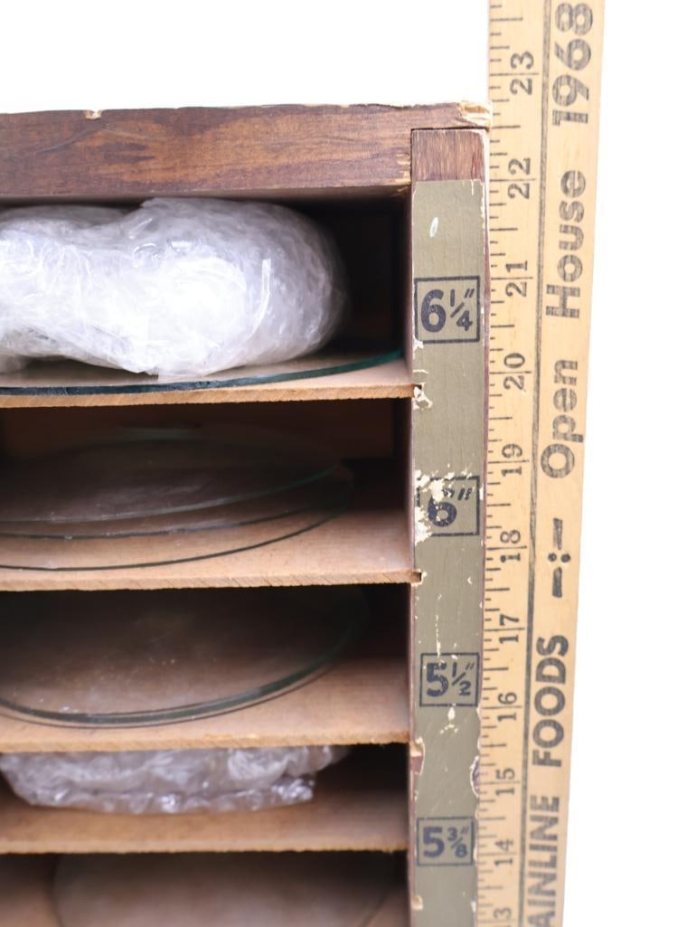 Vintage Watch/Clock Maker Cabinet with Crystals - 8