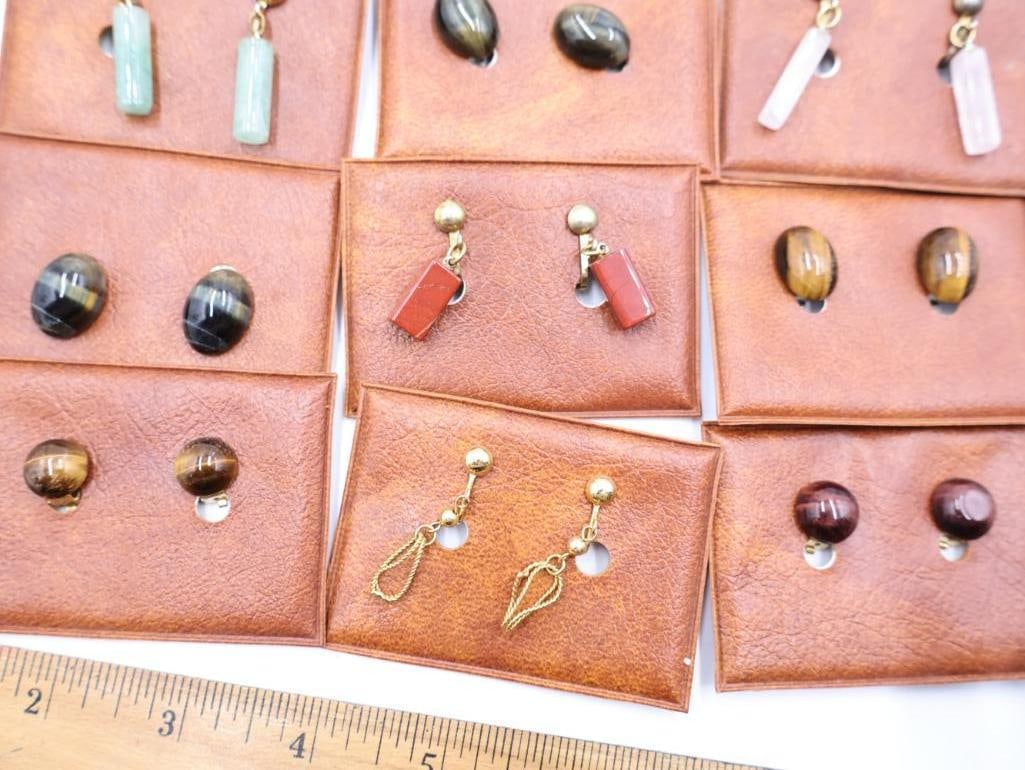 Collection of Stone Earrings and Jewelry - 8