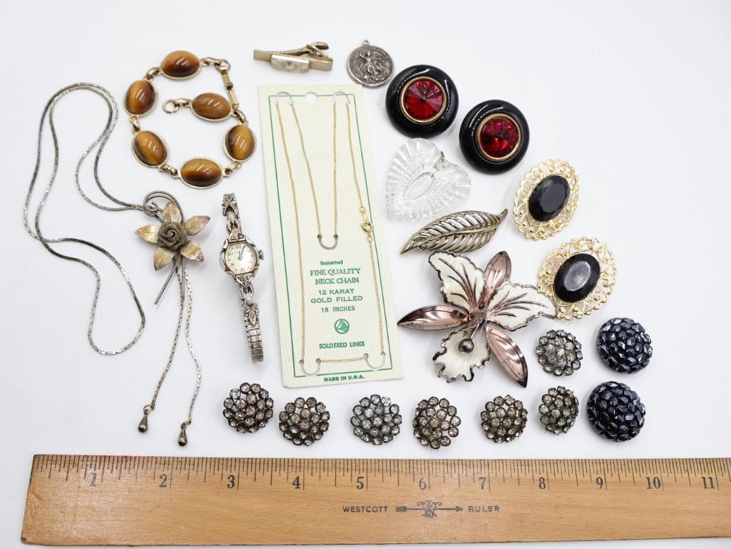 Collection of Vintage Jewelry and Buttons - 2