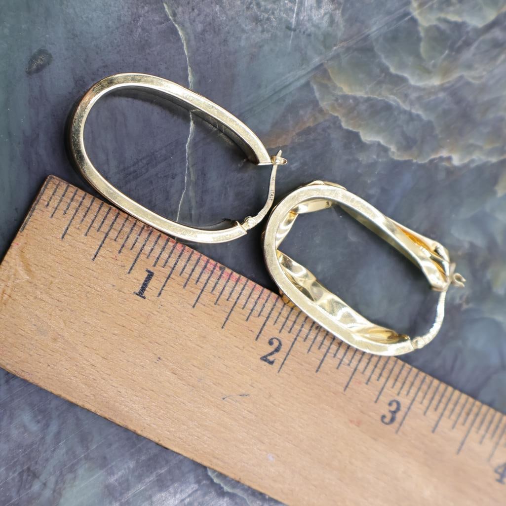 Pair of 14k Gold Earrings - 3