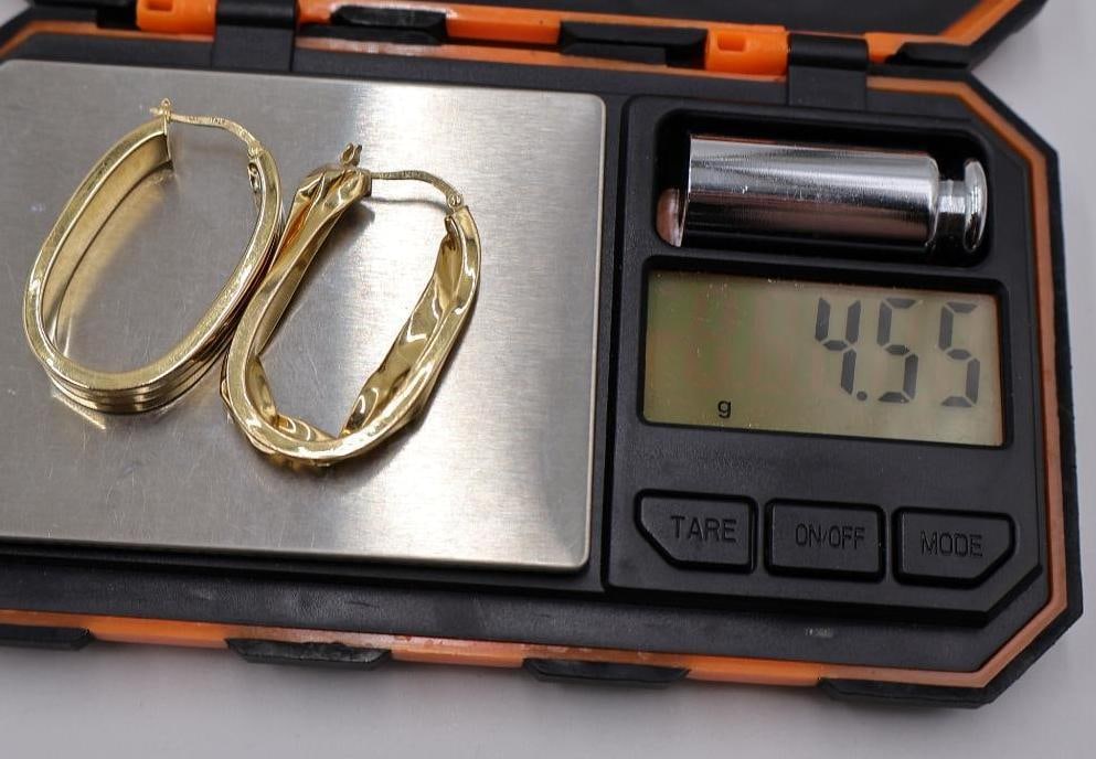 Pair of 14k Gold Earrings - 5