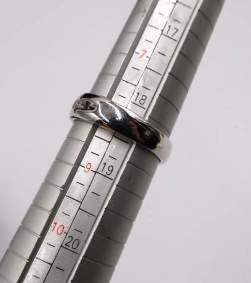 Lovely Modern White Gold with Channel Set Diamonds Ring - 10