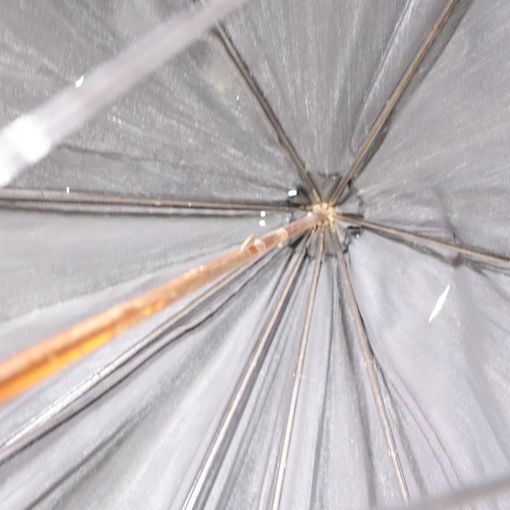 Antique Gold Plated Handle Umbrella - 11