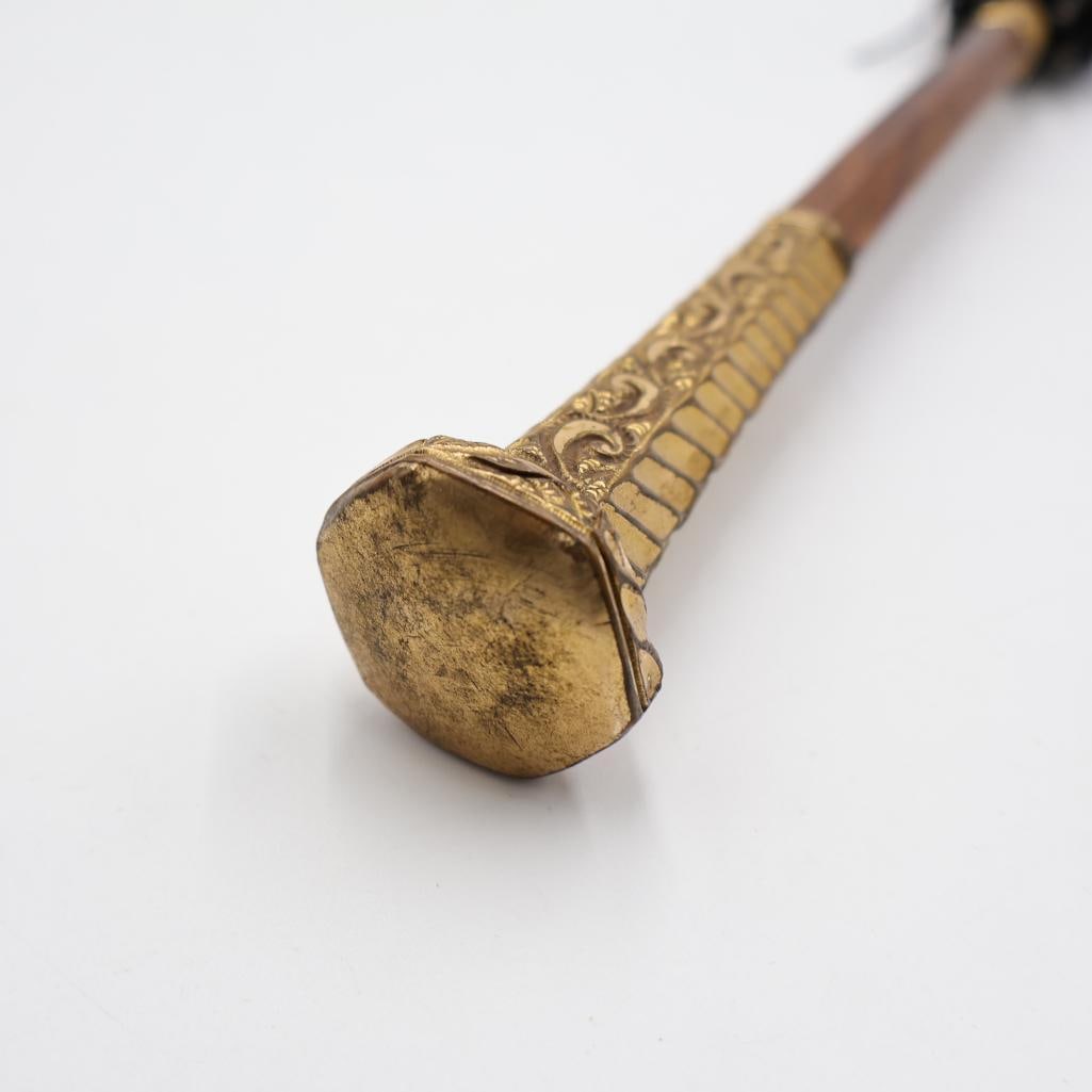 Antique Gold Plated Handle Umbrella - 3
