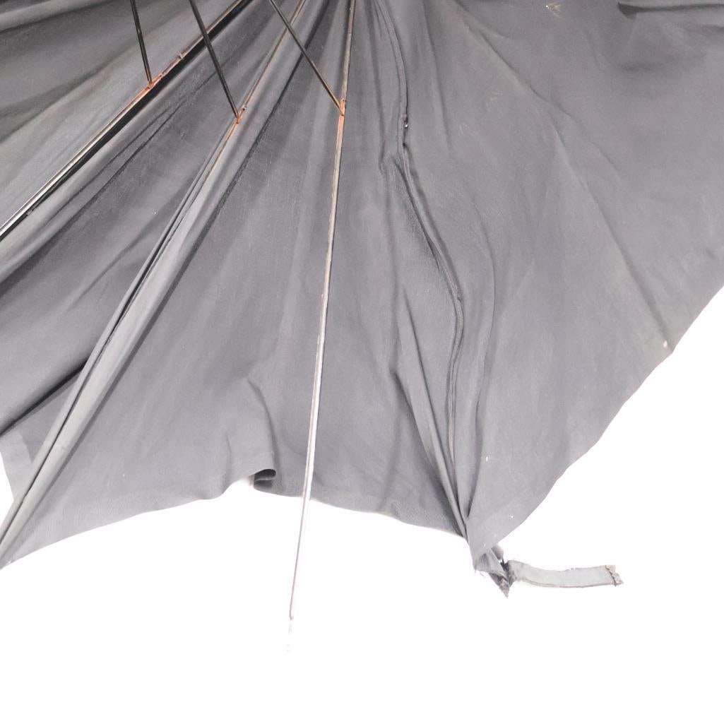 Antique Gold Plated Handle Umbrella - 9
